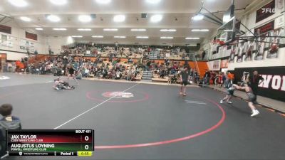 67-70 lbs Quarterfinal - Augustus Loyning, Powell Wrestling Club vs Jax Taylor, Cody Wrestling Club