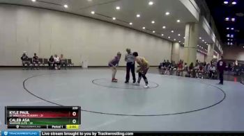 220 lbs Round 6 (10 Team) - Caleb Asa, Warrior Elite vs Kyle Paul, D1 Wrestling Academy