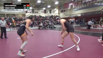 140 lbs Cons. Round 3 - Bryn Stephens, North Scott vs Kinley Roths, Charles City