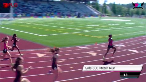 Girl's 800 F01 (Efraimson wins in US#1 2:03 Brooks PR 2014)