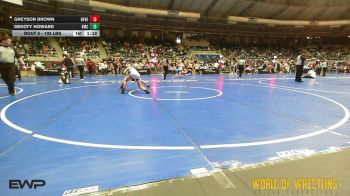 105 lbs Round Of 64 - Greyson Brown, Revolution Elite Wrestling vs Dekoty Howard, Keystone Wrestling Club