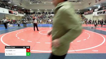 120 lbs Quarterfinal - Chase Cook, Habersham Jr Raiders vs Nate Davis, Level Up Wrestling Center