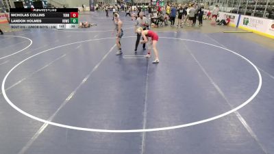 Junior Boys - 138 lbs Cons. Round 3 - Nicholas Collins, Tennessee vs Landon Holmes, Honey Badger Wrestling Club