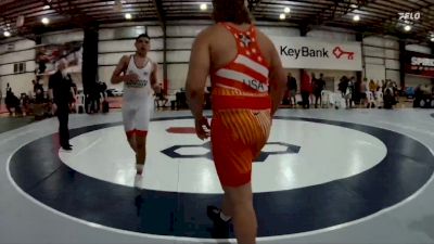 130 kg Cons. Round 4 - Hayden Simpson, Cowboy RTC vs Jake Powell, Dragon Wrestling Club