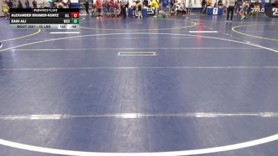 72 lbs Consy 5 - Alexander Bramer-Kuntz, All American W.C. vs Zain Ali, Westshore W.C.