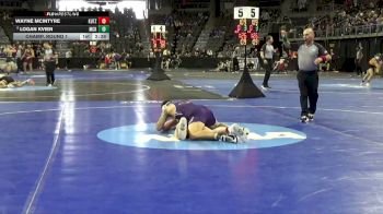 197 lbs Champ. Round 1 - Logan Kvien, McKendree vs Wayne McIntyre, Kutztown