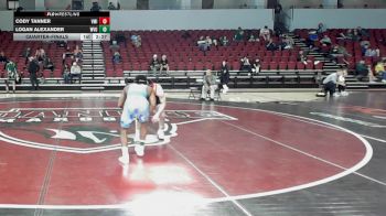133 lbs Quarterfinal - Cody Tanner, VMI vs Logan Alexander, West Virginia - UNATT