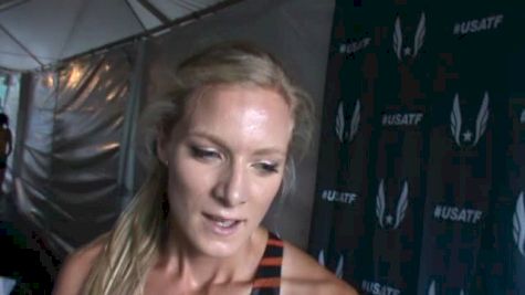 Emma Coburn after a confident prelim win