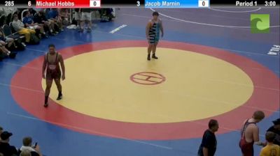 285lbs Match Michael Hobbs (IL) vs. Jake Marnin (IA)