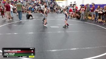 70 lbs Quarterfinal - Luke Weiler, Carolina Reapers vs Holden Carpenter, Legacy Elite Wrestling