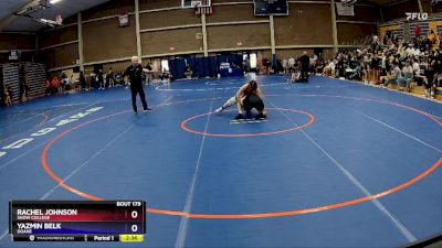 180 lbs Cons. Semi - Rachel Johnson, Snow College vs Yazmin Belk, Doane