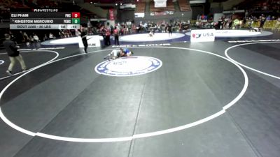 80 lbs Cons. Sub-quarters - Eli Pham, Pinedale Wrestling Club vs Kingston Mercurio, Peterson Grapplers Wrestling Club
