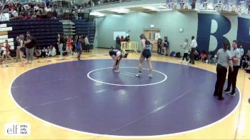 155 lbs. Champ. Round 3 - Halen Phillips, Francis Howell Central vs Bailee Wardlow, Oak Park