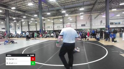 58 lbs Semifinal - Roman Carter, Mat Demon WC vs Mowgli Krull, McKenzie River Mat Club