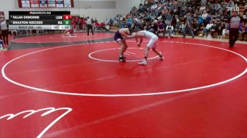 160 lbs 5th Place Match - Braxton Kiecker, New Ulm Area vs Talan Osborne, Lake Crystal Wellcome Memorial Area