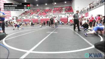 97 lbs Rr Rnd 5 - Addilynn Brooks, Tonkawa Takedown Club vs Sophie Brown, Choctaw Ironman