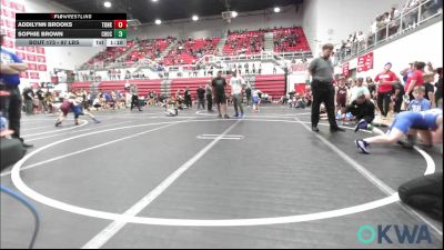 97 lbs Rr Rnd 5 - Addilynn Brooks, Tonkawa Takedown Club vs Sophie Brown, Choctaw Ironman