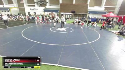 78 lbs Round 2 (4 Team) - Carter Larsen, Utah Black vs Braxten Serrano, Stout