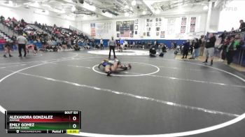 125 lbs Cons. Round 5 - Emily Gomez, Diamond Ranch vs ALEXANDRA GONZALEZ, Mayfair