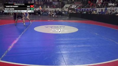 6A 144 lbs 3rd Place Match - Sawyer Hardy, Spain Park HS vs Noah Davis, Brookwood Jr-Sr