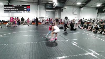 92 lbs Round 1 (4 Team) - Natalie Lippstreau, Level Up Wrestling Center vs Amaia Mendez, R&R Ladies Purple