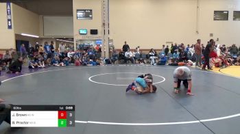 60 lbs Rr Rnd 1 - Joey Brown, Indiana Outlaws K-8 vs Blake Proctor, Silo WC K-8