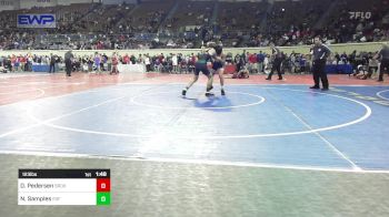 123 lbs Round Of 16 - Diesel Pedersen, Broken Arrow Junior High vs Noah Samples, Edmond Santa Fe