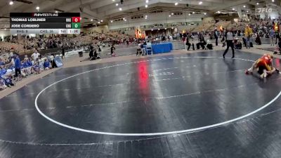 113 lbs Quarterfinals (8 Team) - Jose Cordero, Cleveland High School vs Thomas Lobliner, Ravenwood High School