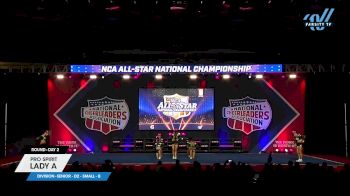 Pro Spirit - Lady A [2025 L4 Senior - D2 - Small - B Day 2] 2025 NCA All-Star National Championship