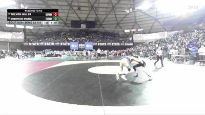 Boys 2A 106 lbs Champ. Round 1 - Tucker Miller, Deer Park vs Brenton Reiha, East Valley (Spokane)