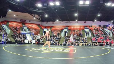 215 lbs Quarterfinals (8 Team) - Kenny Sledge, Hudson Area HS vs Carter Baker, Roscommon HS