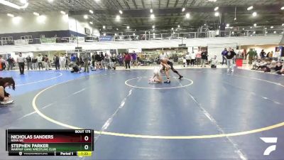 126 lbs Round 1 - Stephen Parker, Warmup Gang Wrestling Club vs Nicholas Sanders, NOVA WC