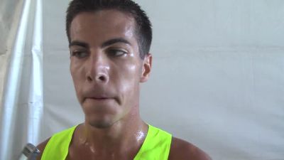Donn Cabral runs his first steeple of the year at USAs