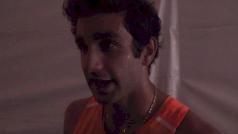 Robby Andrews is all business on the track