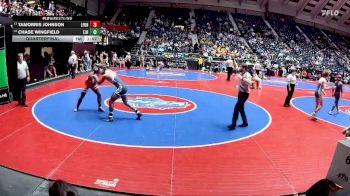 2A-165 lbs Quarterfinal - Chase Wingfield, East Jackson HS vs Tamorris Johnson, Lakeview Ft. Oglethorpe HS