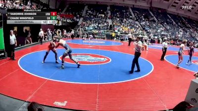 2A-165 lbs Quarterfinal - Chase Wingfield, East Jackson HS vs Tamorris Johnson, Lakeview Ft. Oglethorpe HS