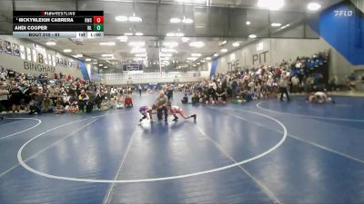61 lbs Semifinal - Mckynleigh Cabrera, RWC - Roy Wrestling Club vs Andi Cooper, Champions Wrestling Club