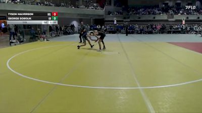 115 lbs Semis (4 Team) - Tyson Halverson, Dassel-Cokato-Litchfield vs George Sobolik, Grand Rapids