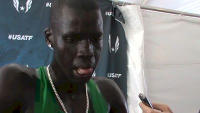 Charles Jock on his fall in the 800 final