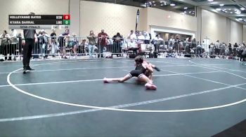 64 lbs Semifinal - KelleyAnne Bates, Redwood WC vs Kyara Barral, Lawc