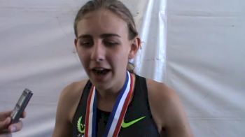 Mary Cain happy with her 2nd place finish