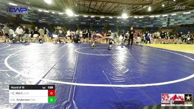 120 lbs Round Of 16 - Cooper Merli, Journeymen Wrestling Club vs Lane Andersen, Pinnacle Wrestling Club