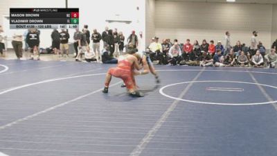 120 lbs Round Of 64 - Mason Brown, NC vs Vladimir Drown, FL