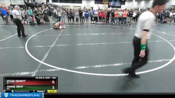 100 lbs Cons. Round 5 - Atlee DeWitt, IA vs Chase Gray, MO