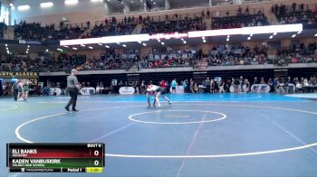 130 lbs Quarterfinal - Kaden Vanbuskirk, Valdez High School vs Eli Banks, Houston