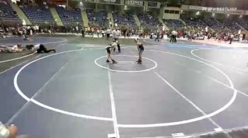 81 lbs Quarterfinal - Xzavier Saenz, ReZults Wrestling vs Ayden Ortiz, Bear Cave