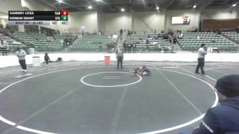 50 lbs Consolation - Xander1 Licea, Team Viper vs Korban Grant, Athlos Wrestling