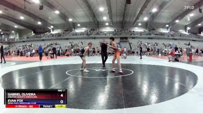 110 lbs Cons. Semi - Gabriel Oliveira, Greater Heights Wrestling vs Evan Fox, Open Mats Wrestling Club