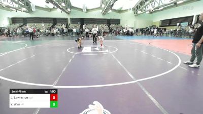 55-B2 lbs Semifinal - Jace Lawrence, Elite NJ vs Yipei Wan, Hopewell