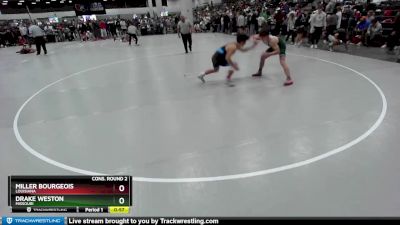 150 lbs Cons. Round 2 - Miller Bourgeois, Louisiana vs Drake Weston, Missouri